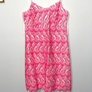 Pink and white crown and Ivy dress. Neon pink bold hues sum 1